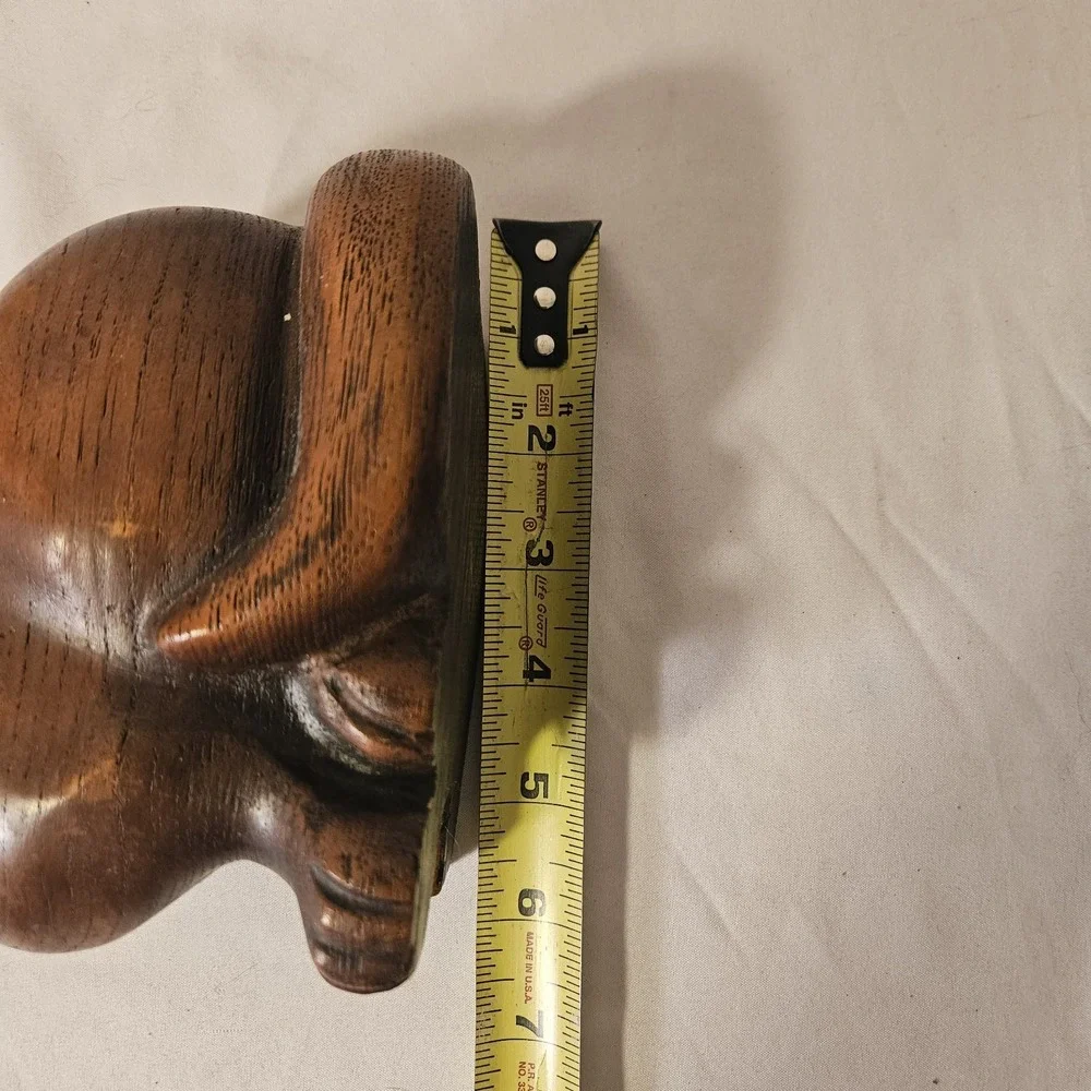 Wooden Cat Kitty Sculpture Figurine Flat Back Spooky